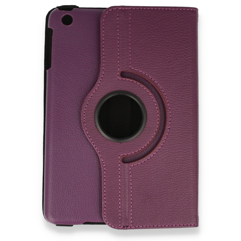 iPad Mini 2 Kılıf 360 Tablet Deri Kılıf - Mürdüm iPad Mini 2 Kılıf 360 Tablet Deri Kılıf - Mürdüm