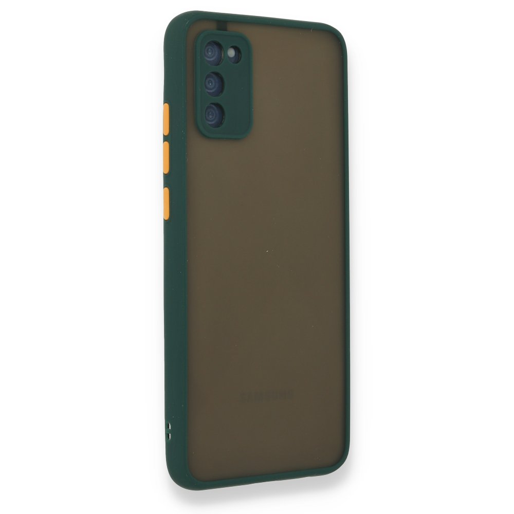  Samsung Galaxy A03S Kılıf Montreal Silikon Kapak - Yeşil