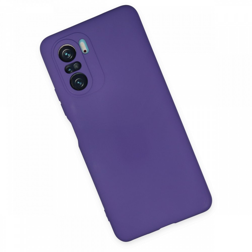  Xiaomi Poco F3 Kılıf Nano içi Kadife Silikon - Mor
