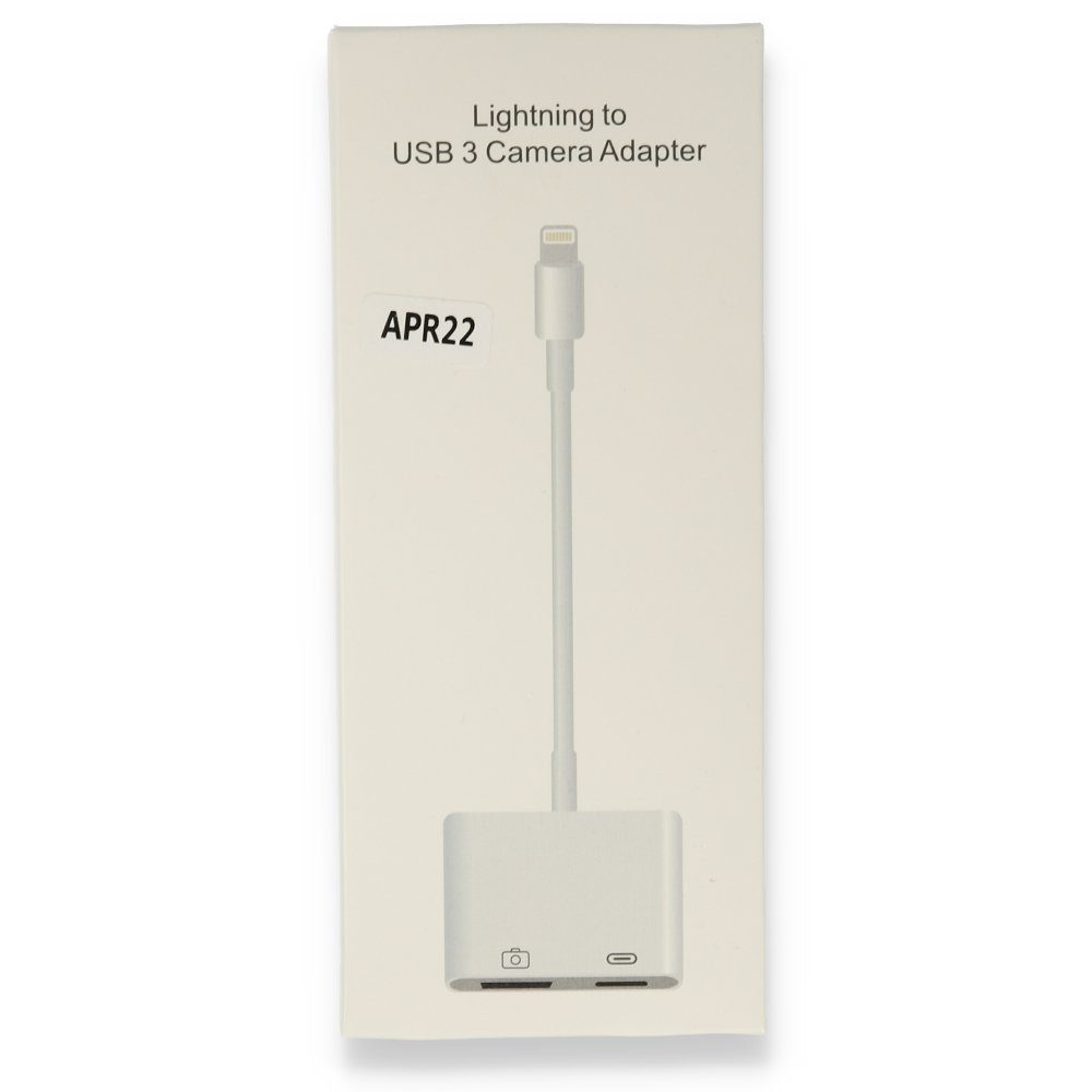  APR22 Iphone Otg 2in1 - Beyaz