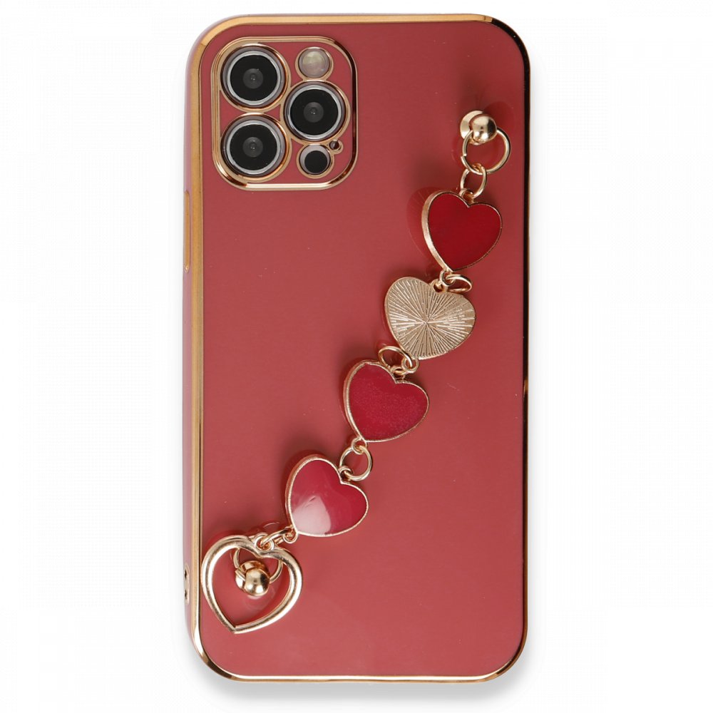  iPhone 12 Pro Kılıf Esila Silikon - Kırmızı