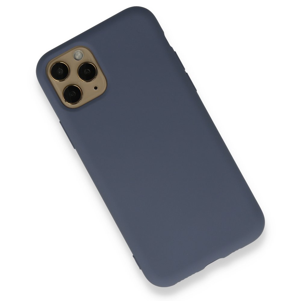  iPhone 11 Pro Kılıf Nano içi Kadife Silikon - Gri