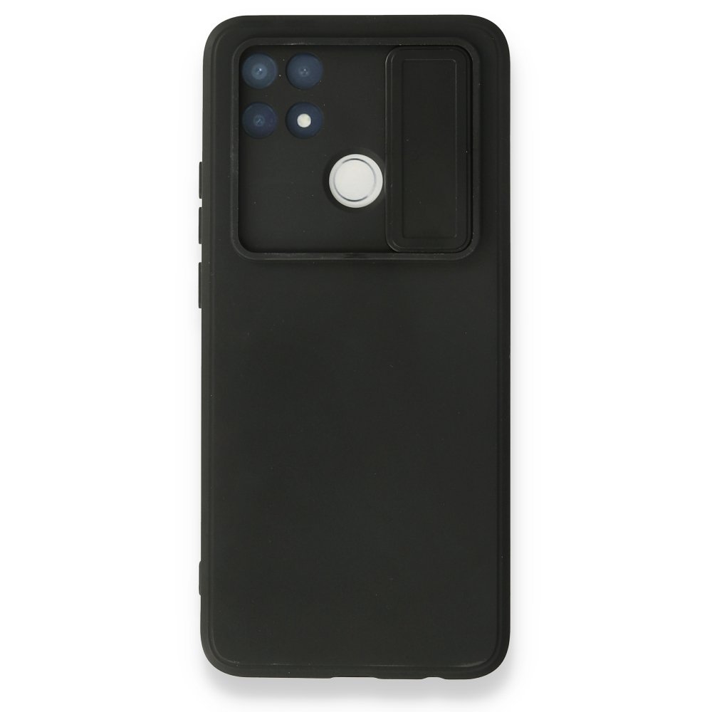 Oppo A15S Kılıf Color Lens Silikon - Siyah Oppo A15S Kılıf Color Lens Silikon - Siyah