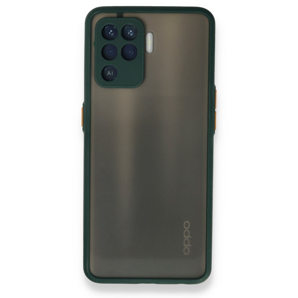  Oppo Reno 5 Lite Kılıf Montreal Silikon Kapak - Yeşil