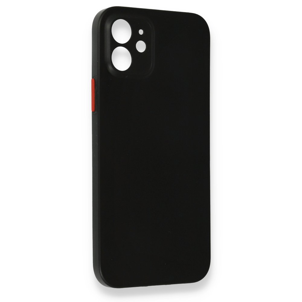  iPhone 12 Kılıf PP Ultra İnce Kapak - Siyah