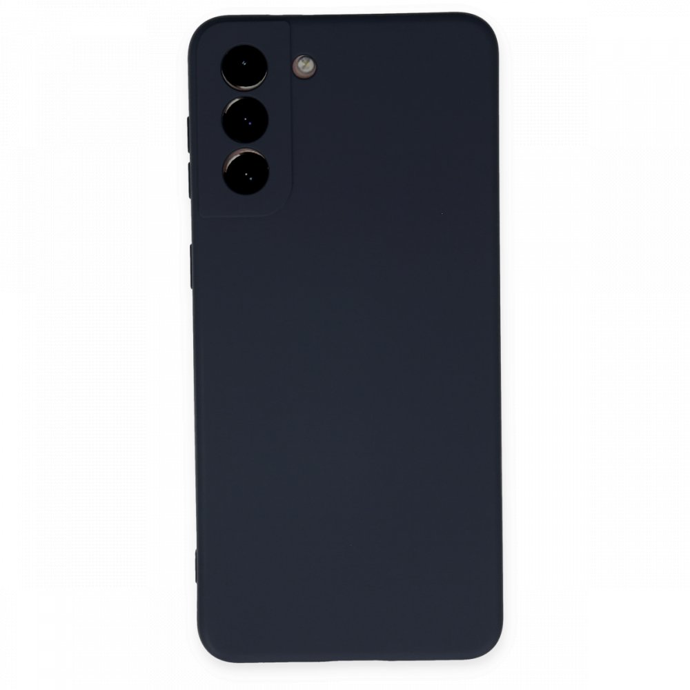  Samsung Galaxy S21 Plus Kılıf Nano içi Kadife Silikon - Lacivert