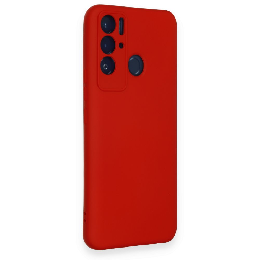Tecno Pova Neo Kılıf Nano içi Kadife Silikon - Kırmızı Tecno Pova Neo Kılıf Nano içi Kadife Silikon - Kırmızı