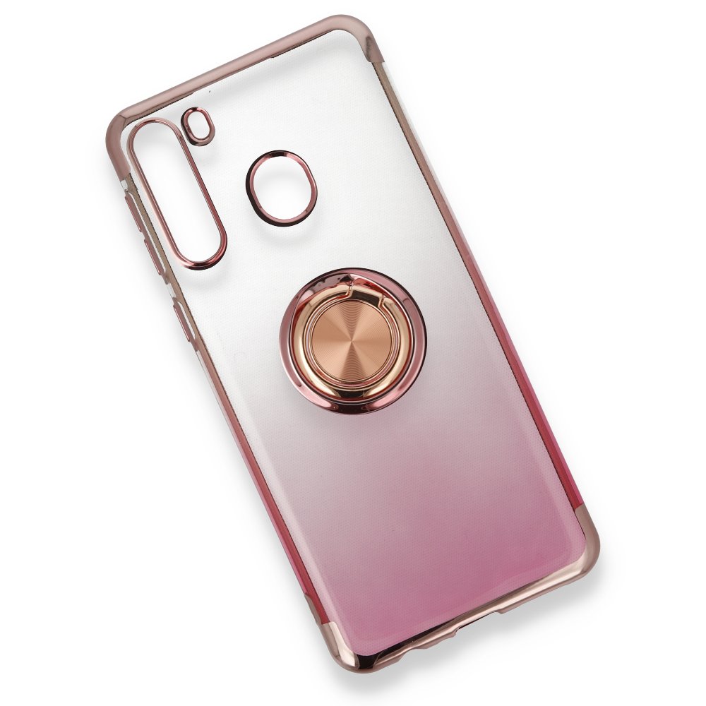  Samsung Galaxy A21 Kılıf Marvel Yüzüklü Silikon - Pembe