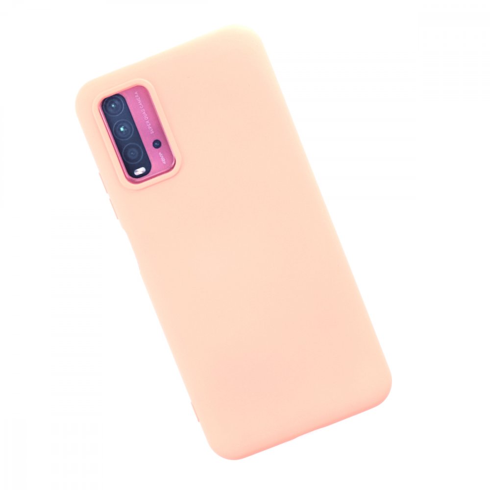 Redmi 9T Kılıf Nano içi Kadife Silikon - Pudra