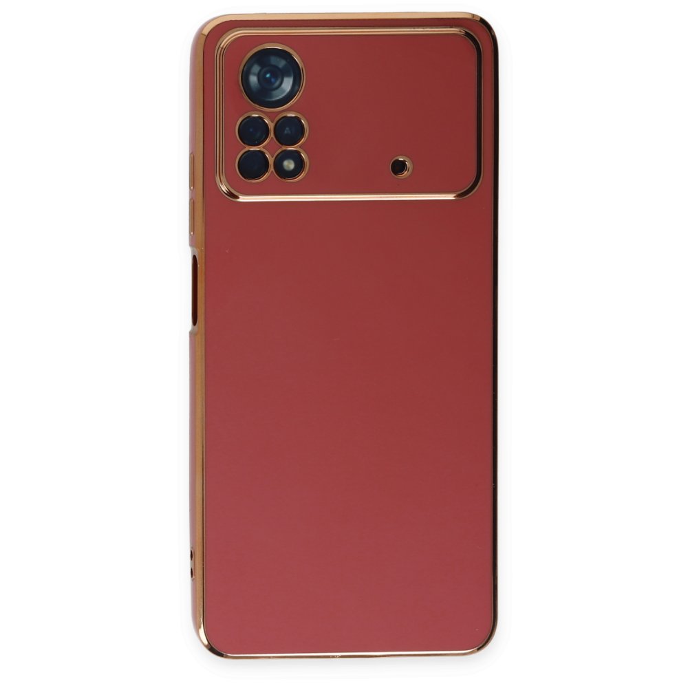  Xiaomi Poco X4 Pro 5G Kılıf Volet Silikon - Kırmızı