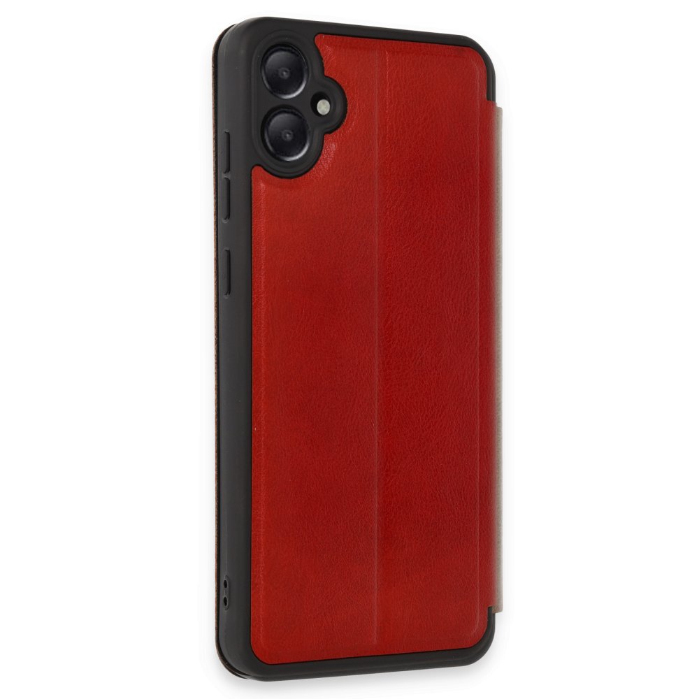  Samsung Galaxy A05 Kılıf Flip Cover - Kırmızı