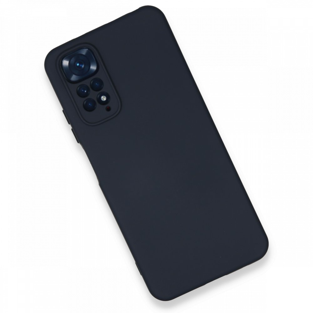 Redmi Note 11S Kılıf Nano içi Kadife Silikon - Lacivert Redmi Note 11S Kılıf Nano içi Kadife Silikon - Lacivert