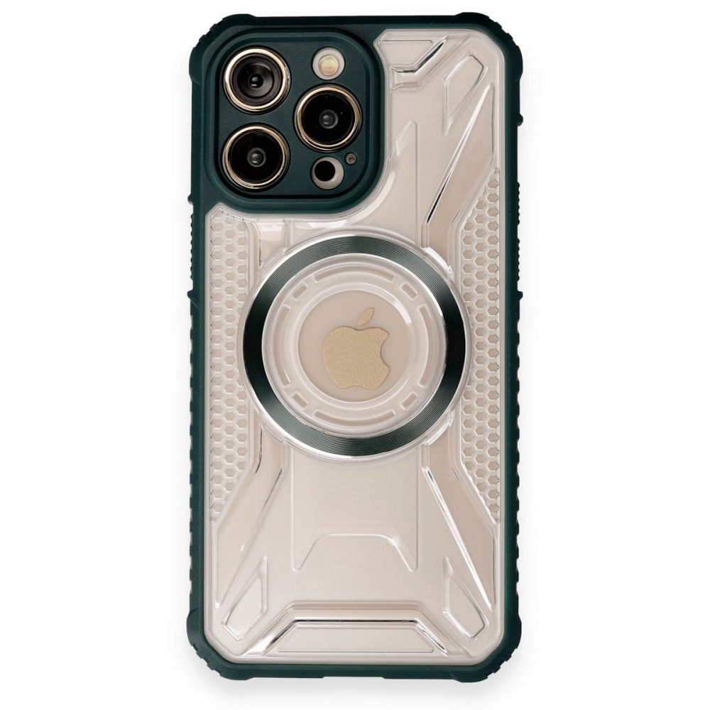  iPhone 12 Pro Kılıf Prag Magneticsafe Kapak - Koyu Yeşil