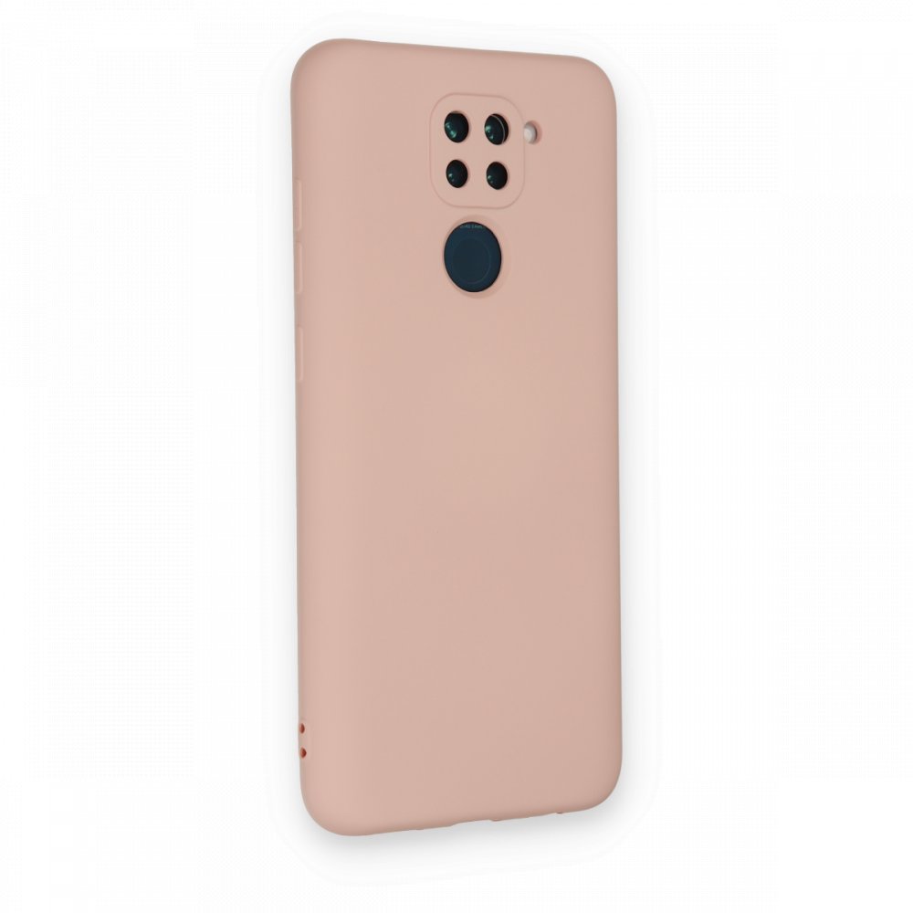 Redmi Note 9 Kılıf Nano içi Kadife Silikon - Pudra