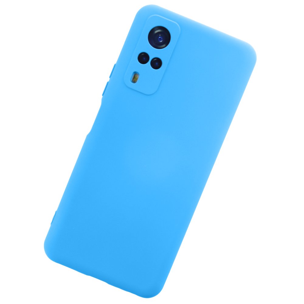  Vivo Y51A Kılıf Nano içi Kadife Silikon - Mavi