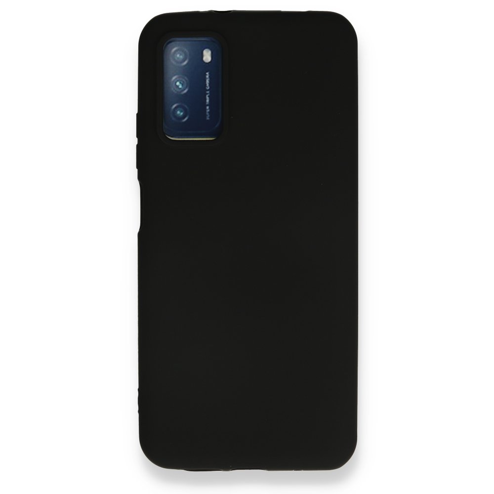  Xiaomi Pocophone M3 Kılıf Nano içi Kadife Silikon - Siyah