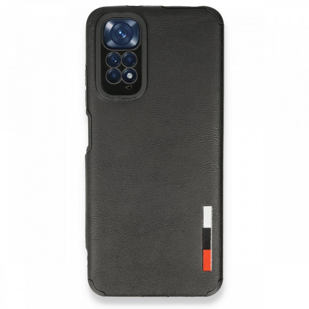 Redmi Note 11S Kılıf Loop Deri Silikon - Siyah