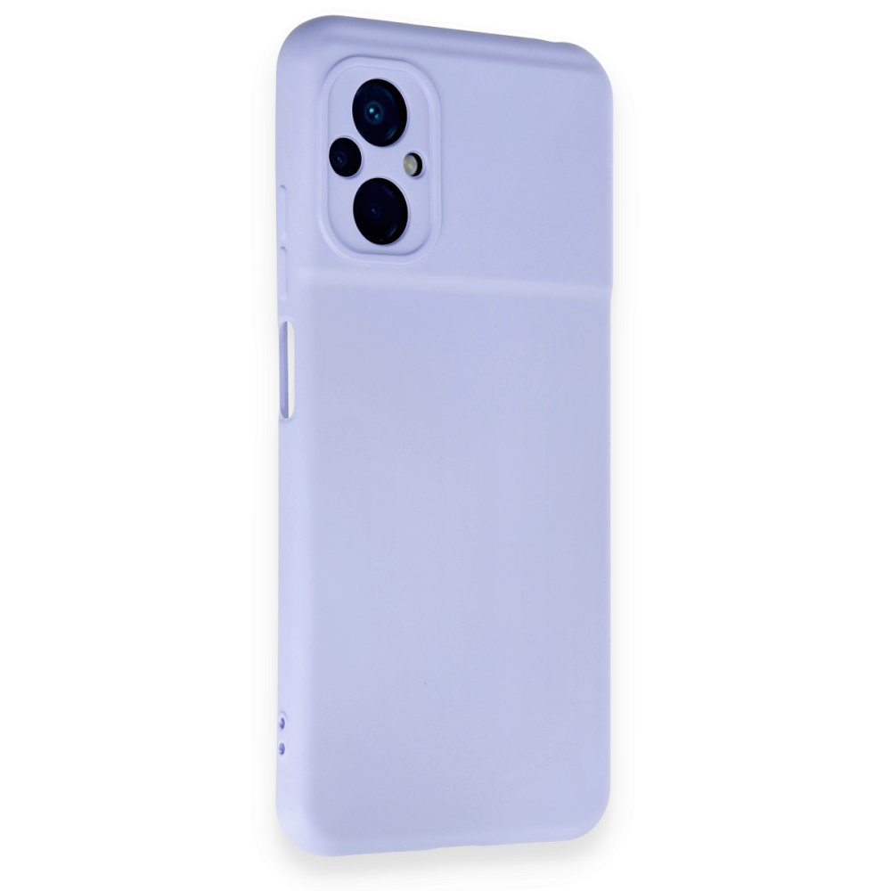 Xiaomi Poco M5 Kılıf Nano içi Kadife Silikon - Lila Xiaomi Poco M5 Kılıf Nano içi Kadife Silikon - Lila