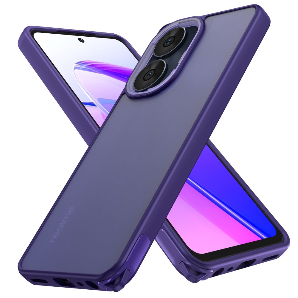 Realme C55 Kılıf Elegant Kapak - Derin Mor Realme C55 Kılıf Elegant Kapak - Derin Mor