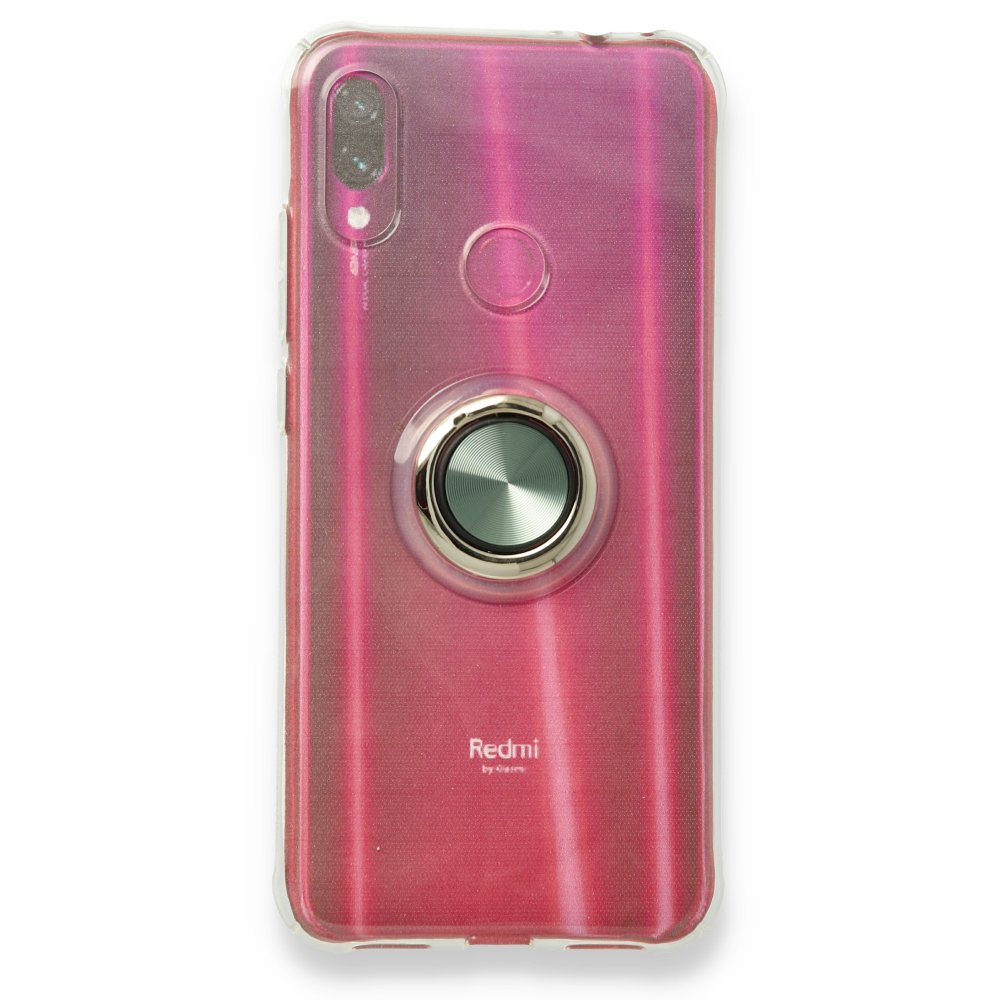 Redmi Note 7 Pro Kılıf Gros Yüzüklü Silikon - Yeşil
