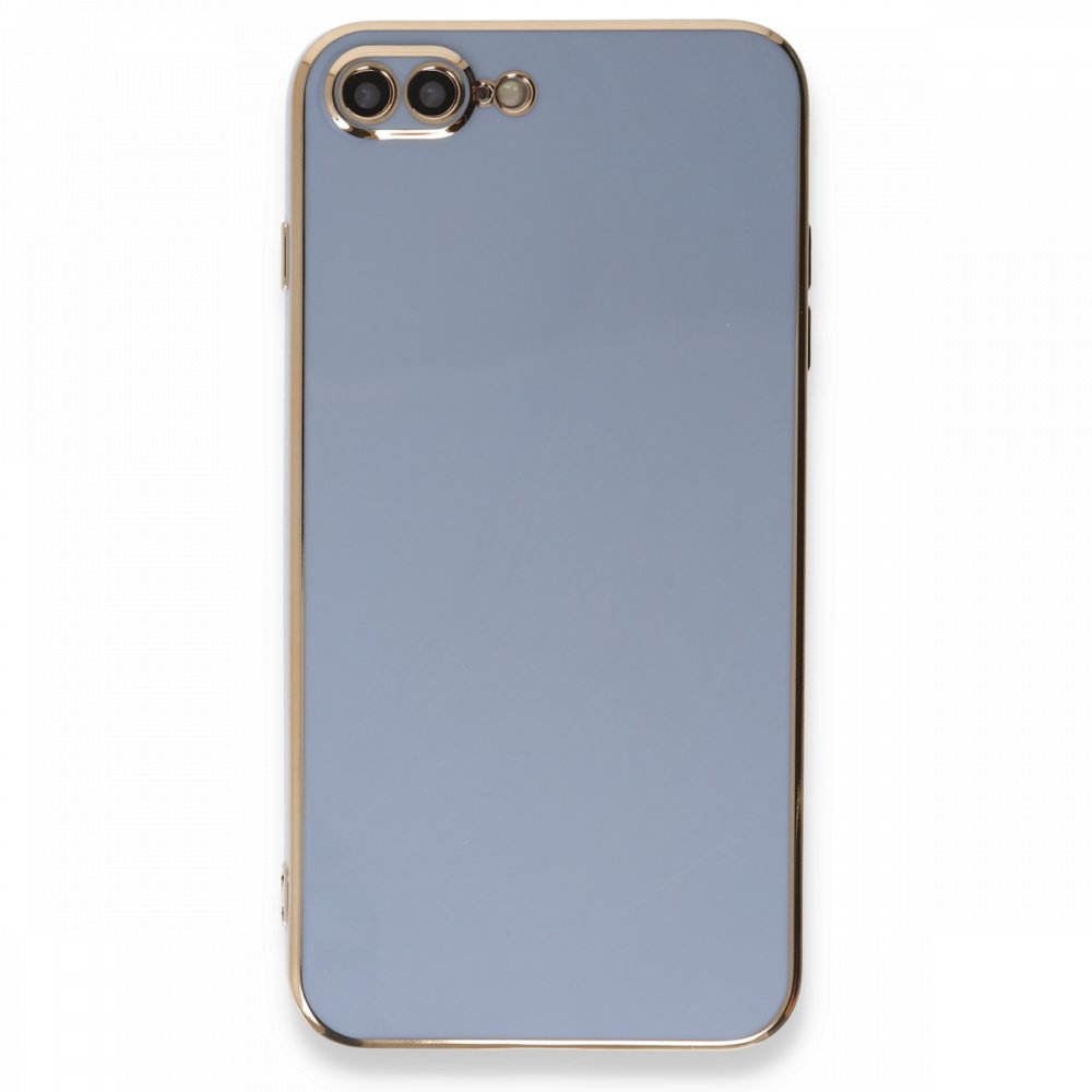 iPhone 8 Plus Kılıf Volet Silikon - Mavi iPhone 8 Plus Kılıf Volet Silikon - Mavi