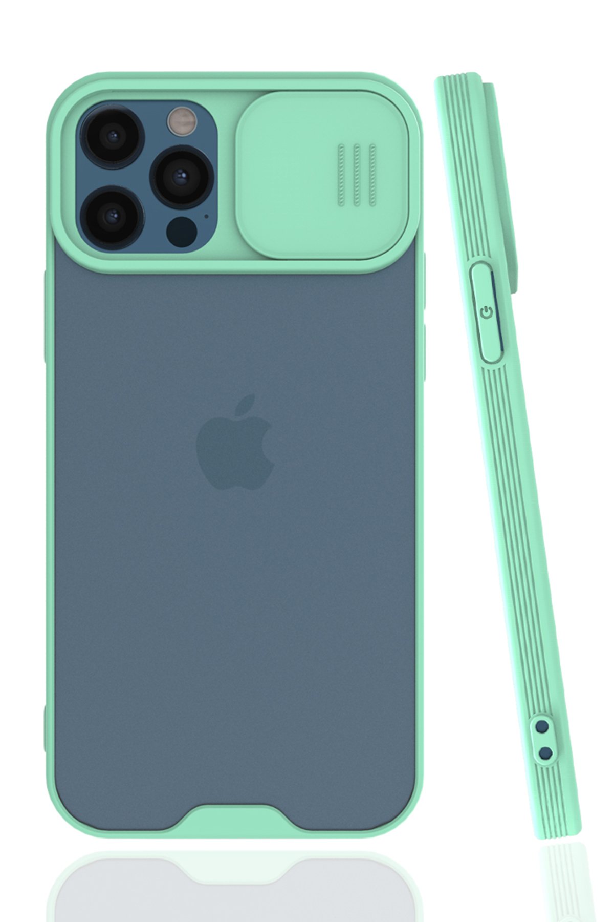 iPhone 12 Pro Kılıf Platin Kamera Koruma Silikon - Açık Yeşil iPhone 12 Pro Kılıf Platin Kamera Koruma Silikon - Açık Yeşil