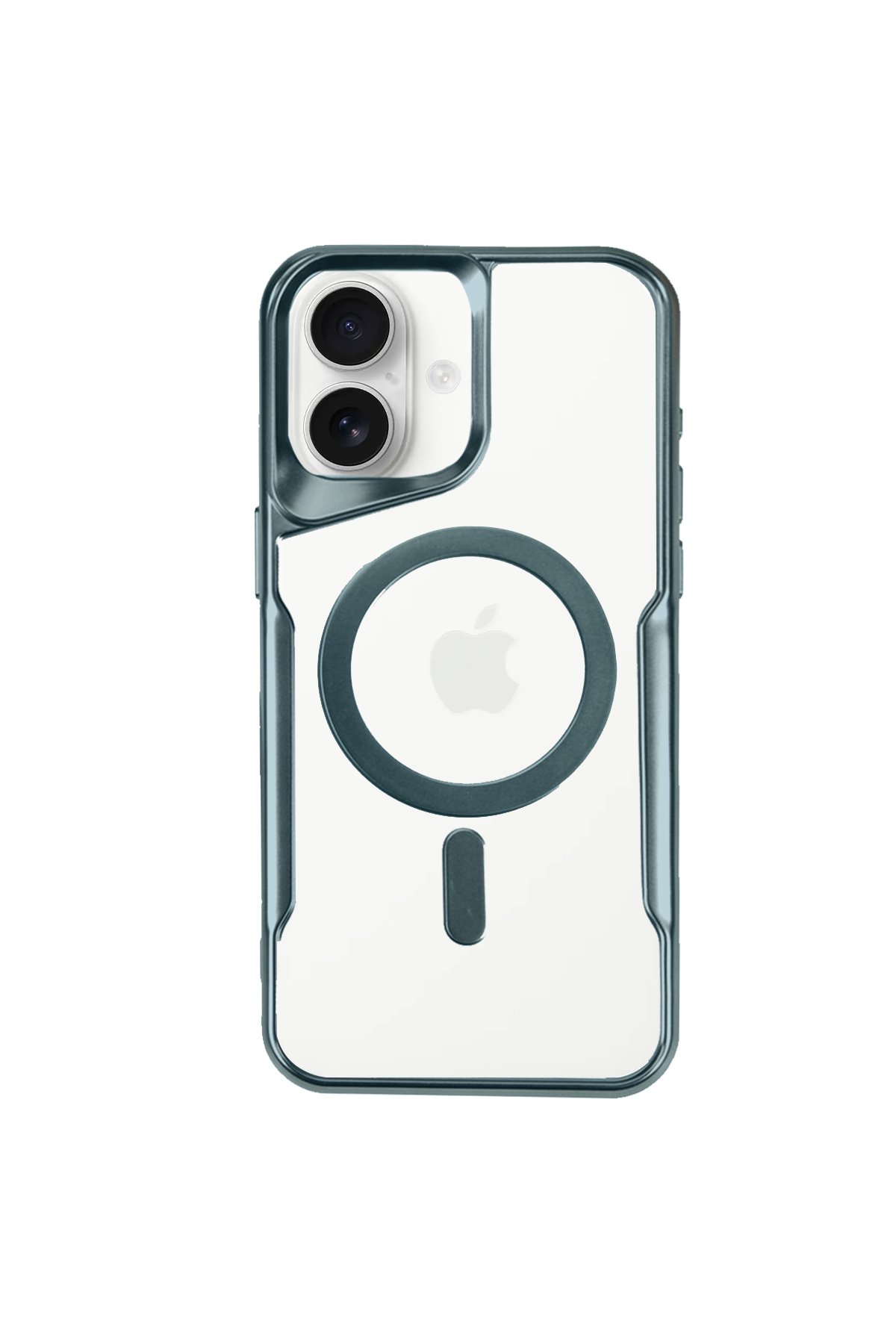 iPhone 16 Kılıf Boyi Magsafe Silikon Kapak - Turkuaz  iPhone 16 Kılıf Boyi Magsafe Silikon Kapak - Turkuaz