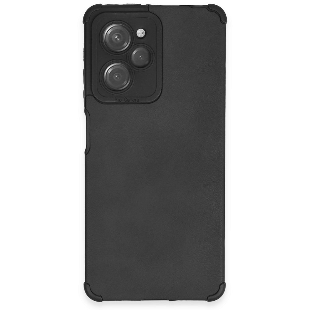 Redmi Note 12 Pro 5G Kılıf Loop Deri Silikon - Siyah