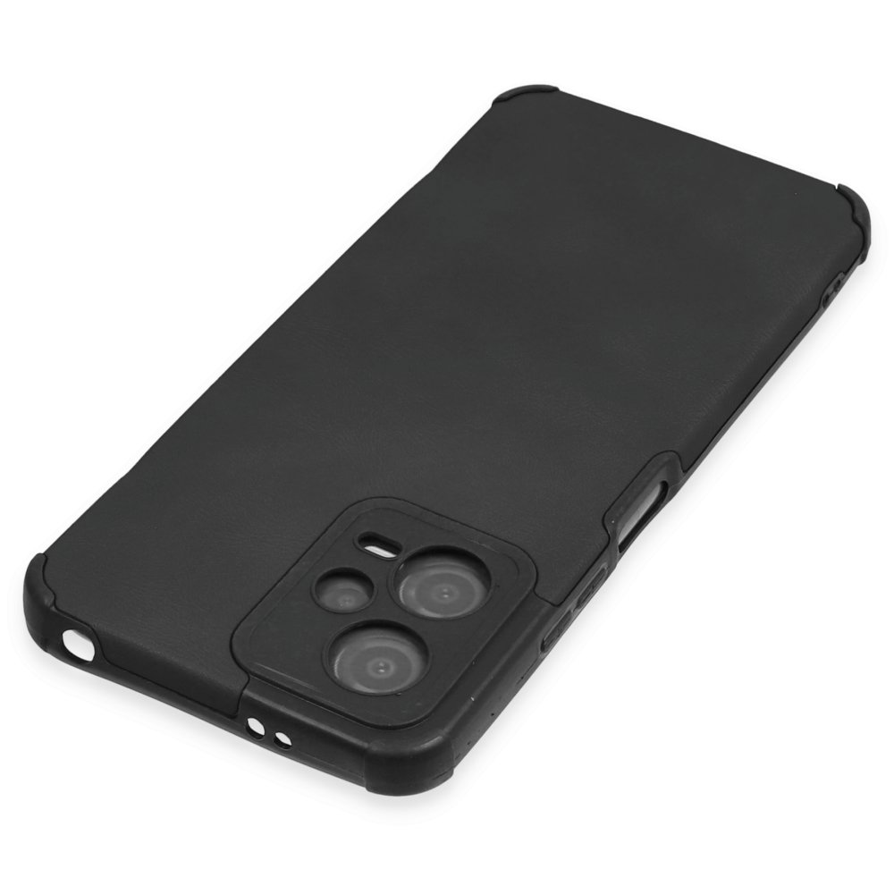  Xiaomi Poco X5 5G Kılıf Loop Deri Silikon - Siyah