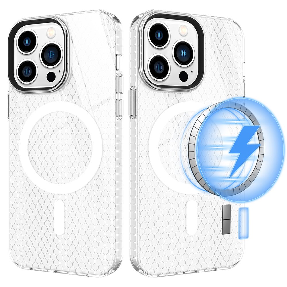  iPhone 14 Pro Kılıf Beta Magneticsafe Silikon - Şeffaf