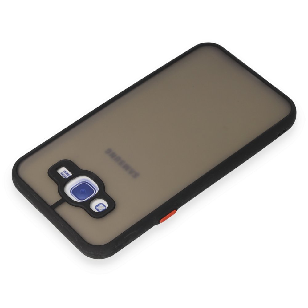  Samsung Galaxy J7 Kılıf Montreal Silikon Kapak - Siyah