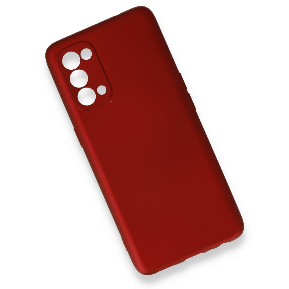  Oppo Reno 5 Kılıf First Silikon - Bordo