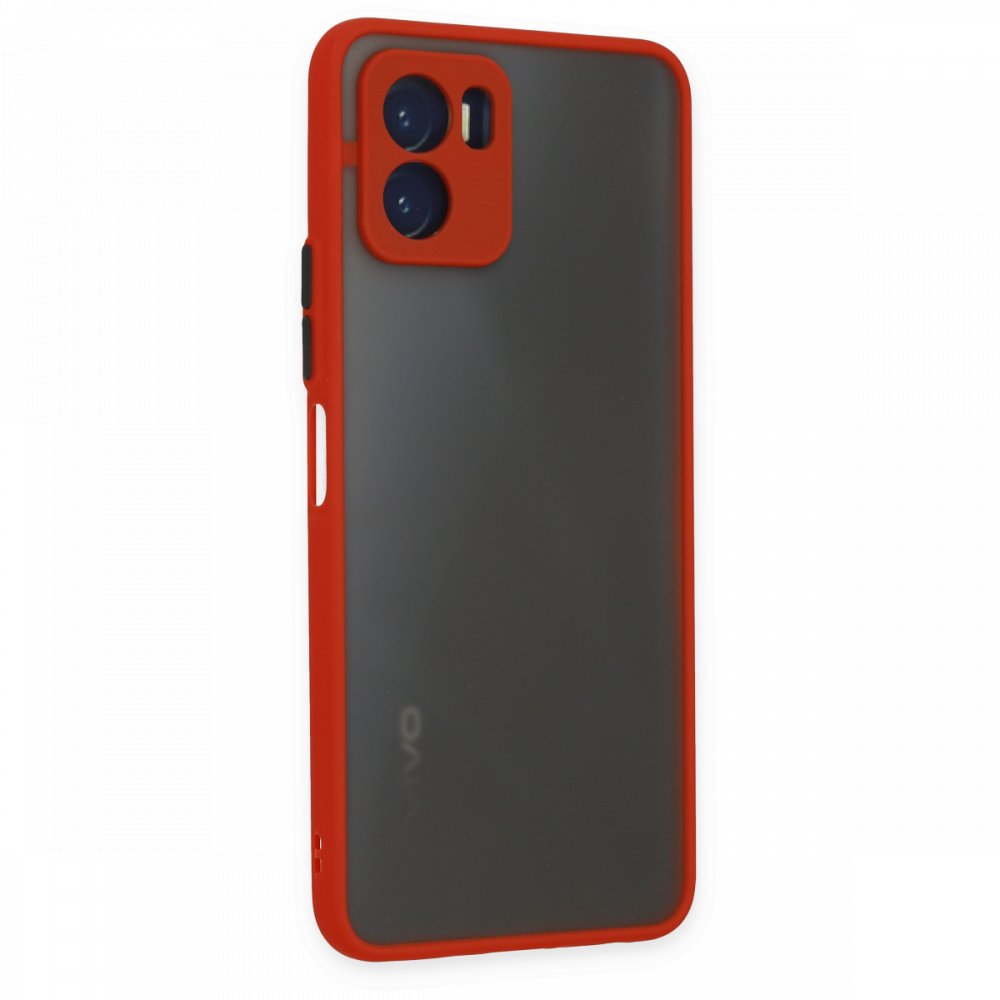  Vivo Y15S Kılıf Montreal Silikon Kapak - Kırmızı
