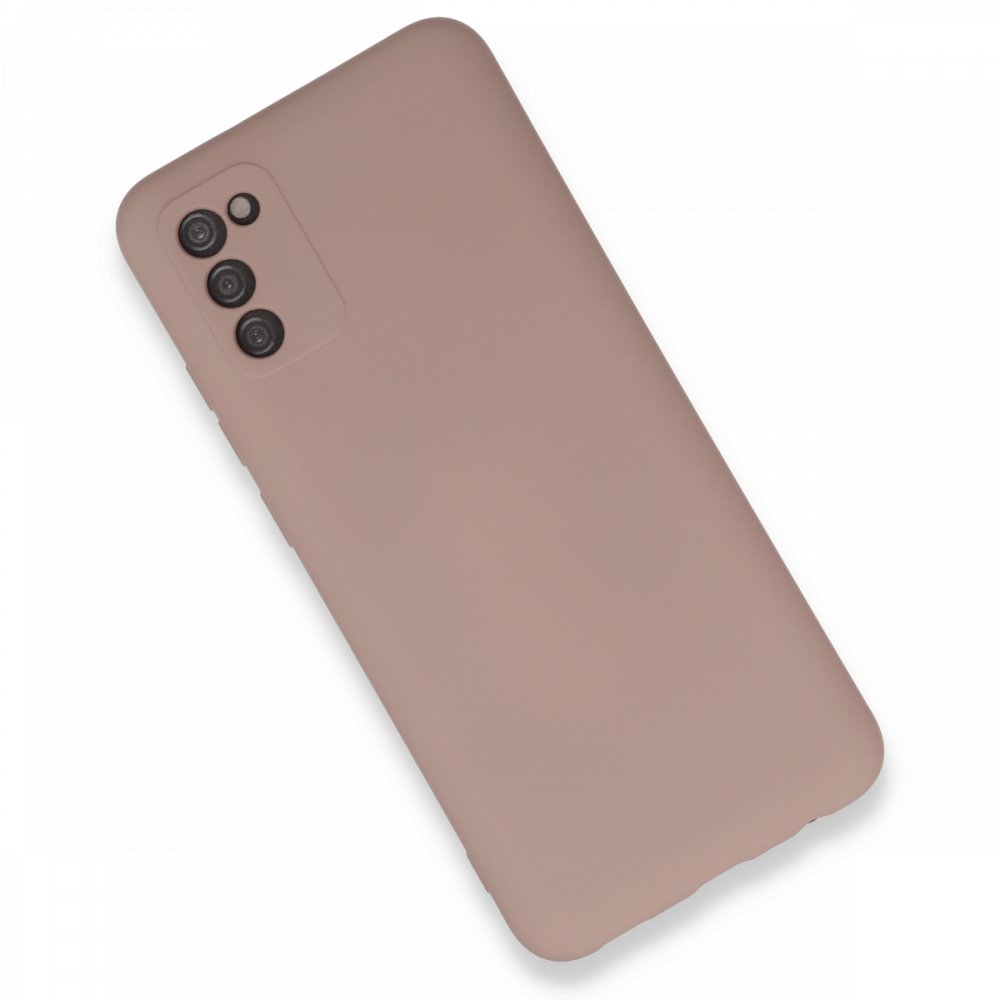  Samsung Galaxy A03S Kılıf Nano içi Kadife Silikon - Pudra
