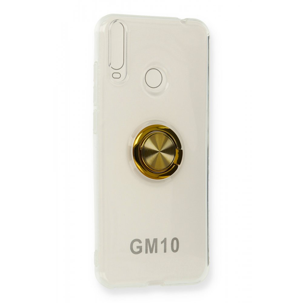  General Mobile GM 10 Kılıf Gros Yüzüklü Silikon - Gold