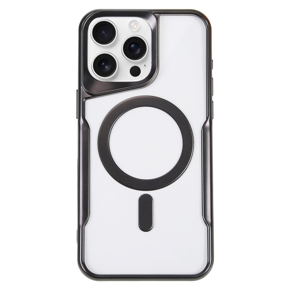  iPhone 16 Pro Max Kılıf Boyi Magsafe Silikon Kapak - Siyah