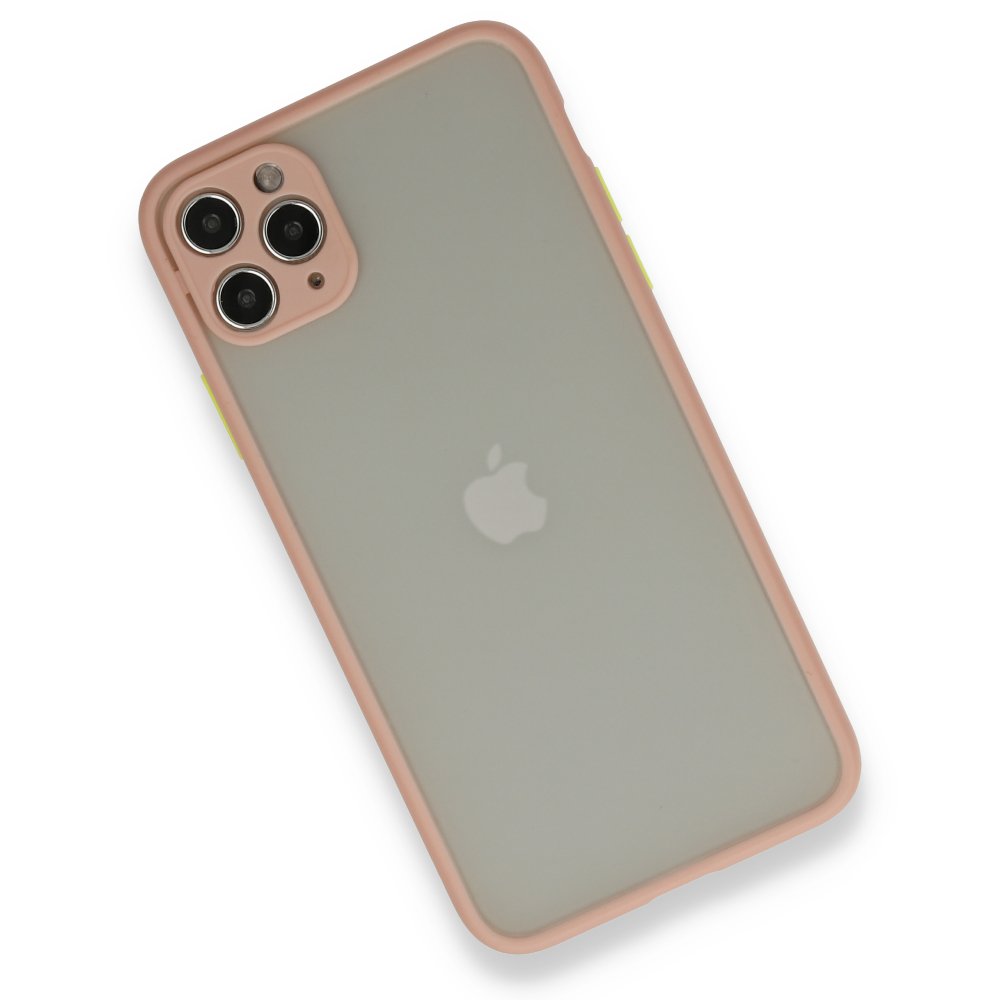  iPhone 12 Pro Max Kılıf Montreal Silikon Kapak - Pembe
