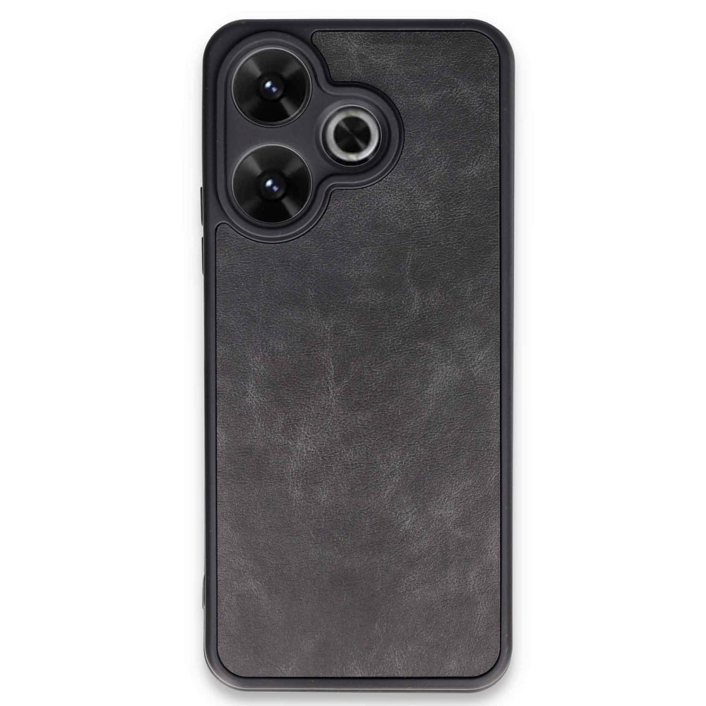 Redmi 13 4G Kılıf Aras Deri Kapak - Siyah Redmi 13 4G Kılıf Aras Deri Kapak - Siyah