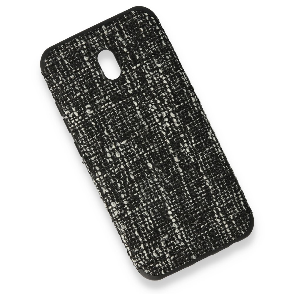 Redmi 8A Kılıf Ottoman Kumaş Silikon - Siyah Redmi 8A Kılıf Ottoman Kumaş Silikon - Siyah