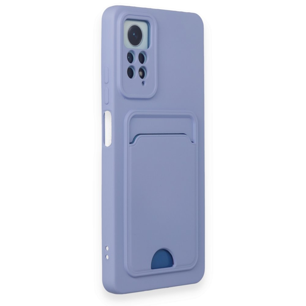 Redmi Note 11 Pro Kılıf Kelvin Kartvizitli Silikon - Lila