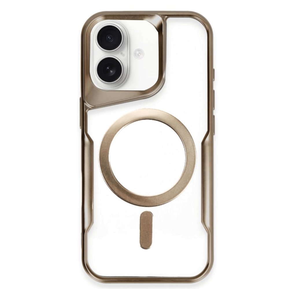 iPhone 16 Plus Kılıf Boyi Magsafe Silikon Kapak - Kahverengi  iPhone 16 Plus Kılıf Boyi Magsafe Silikon Kapak - Kahverengi