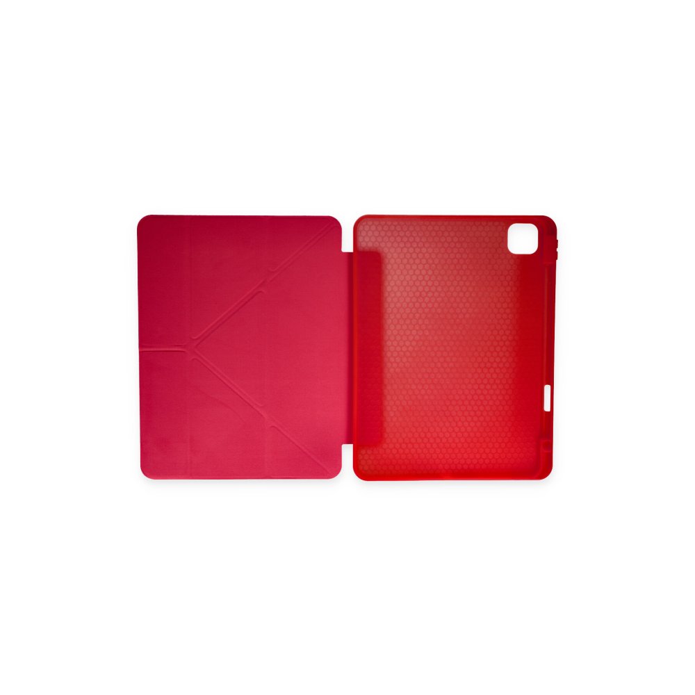 Redmi Pad SE Kılıf Kalemlikli Mars Tablet Kılıfı - Kırmızı