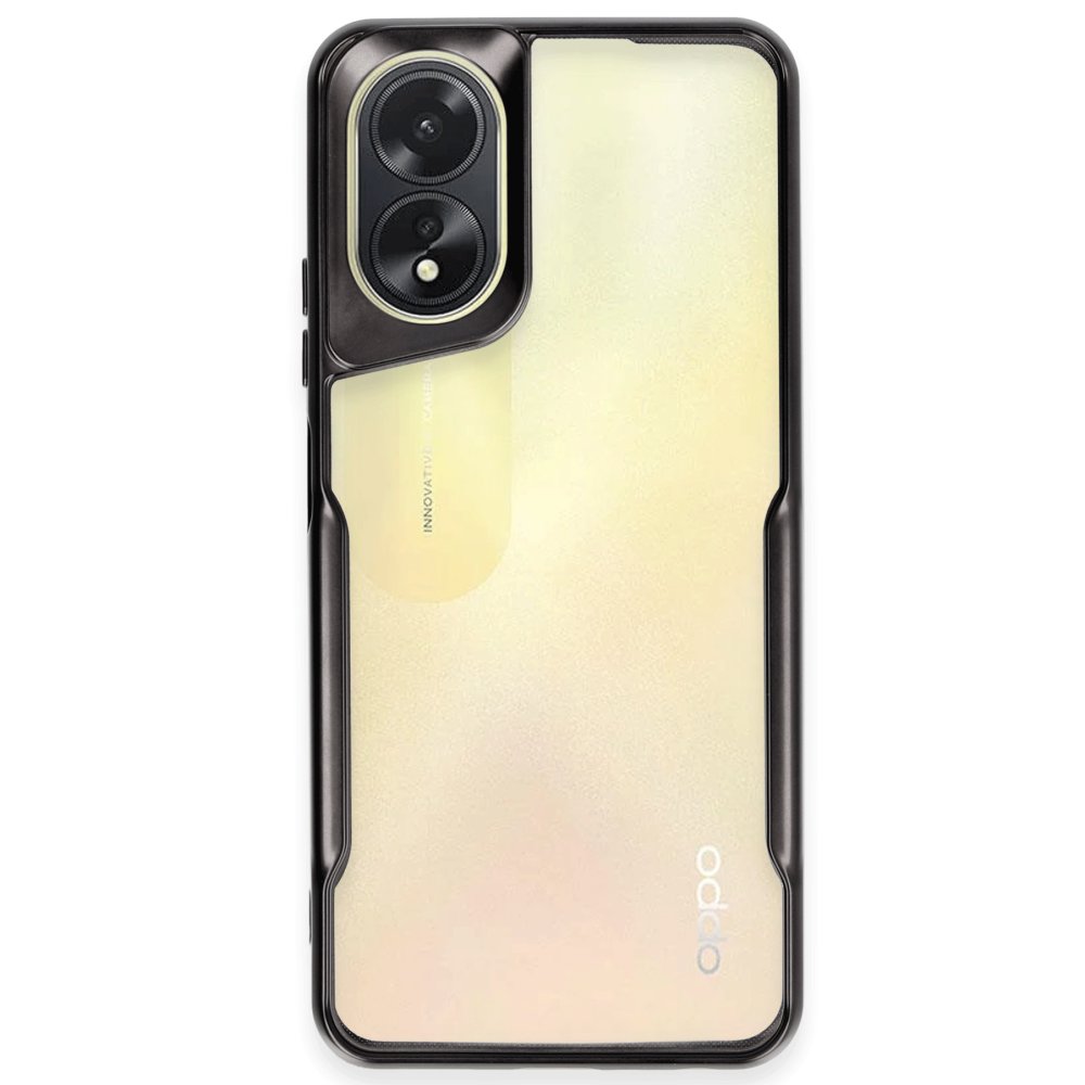 Oppo A38 Kılıf Boyi Silikon Kapak - Siyah Oppo A38 Kılıf Boyi Silikon Kapak - Siyah