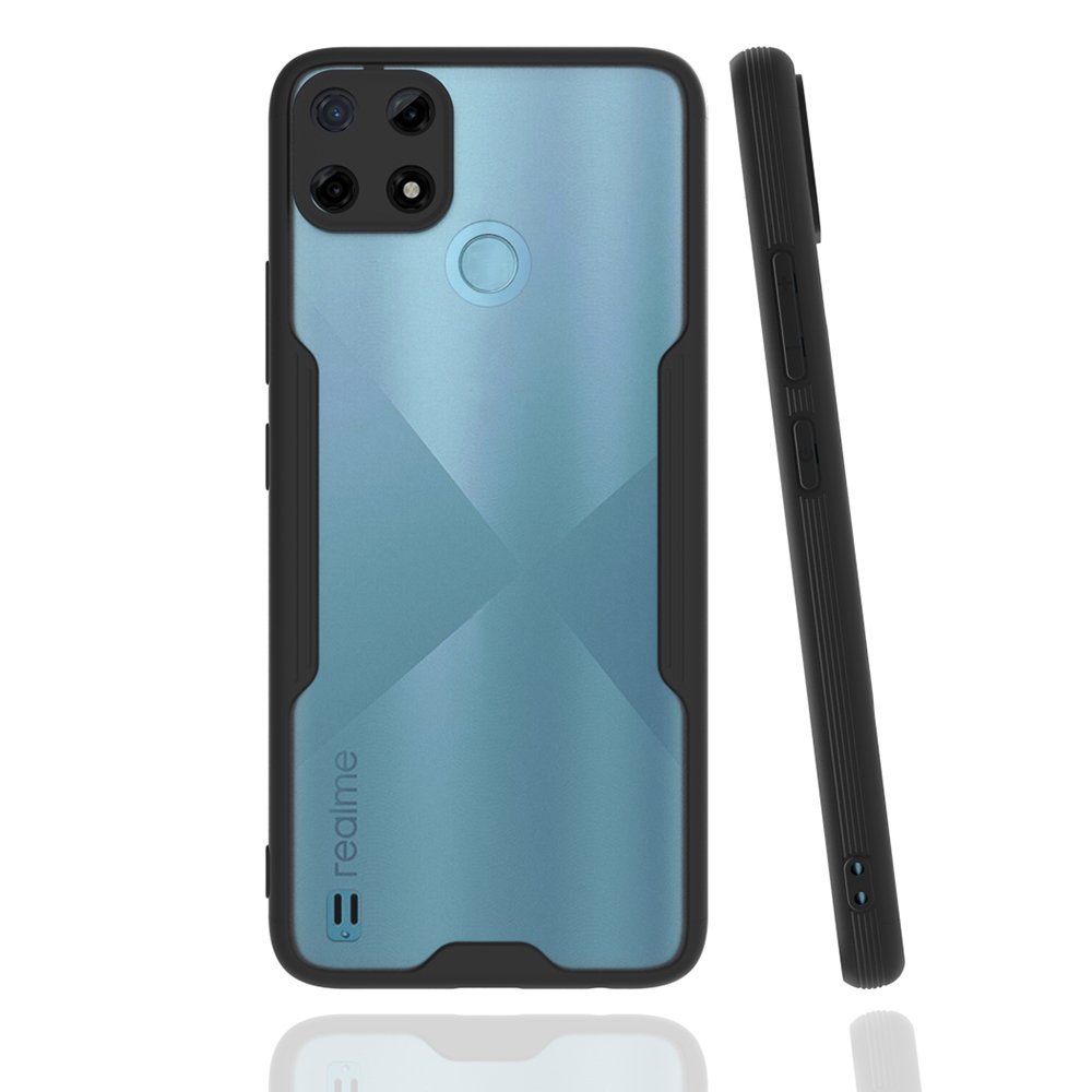  Realme C21Y Kılıf Platin Silikon - Siyah