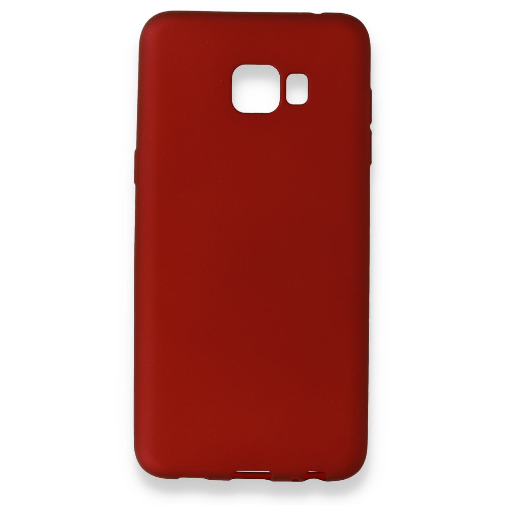  Samsung Galaxy C7 Pro Kılıf First Silikon - Bordo