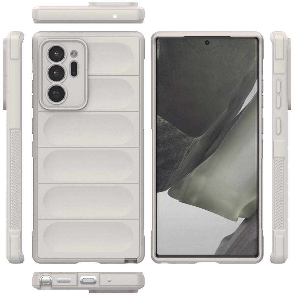  Samsung Galaxy Note 20 Ultra Kılıf Optimum Silikon - Krem