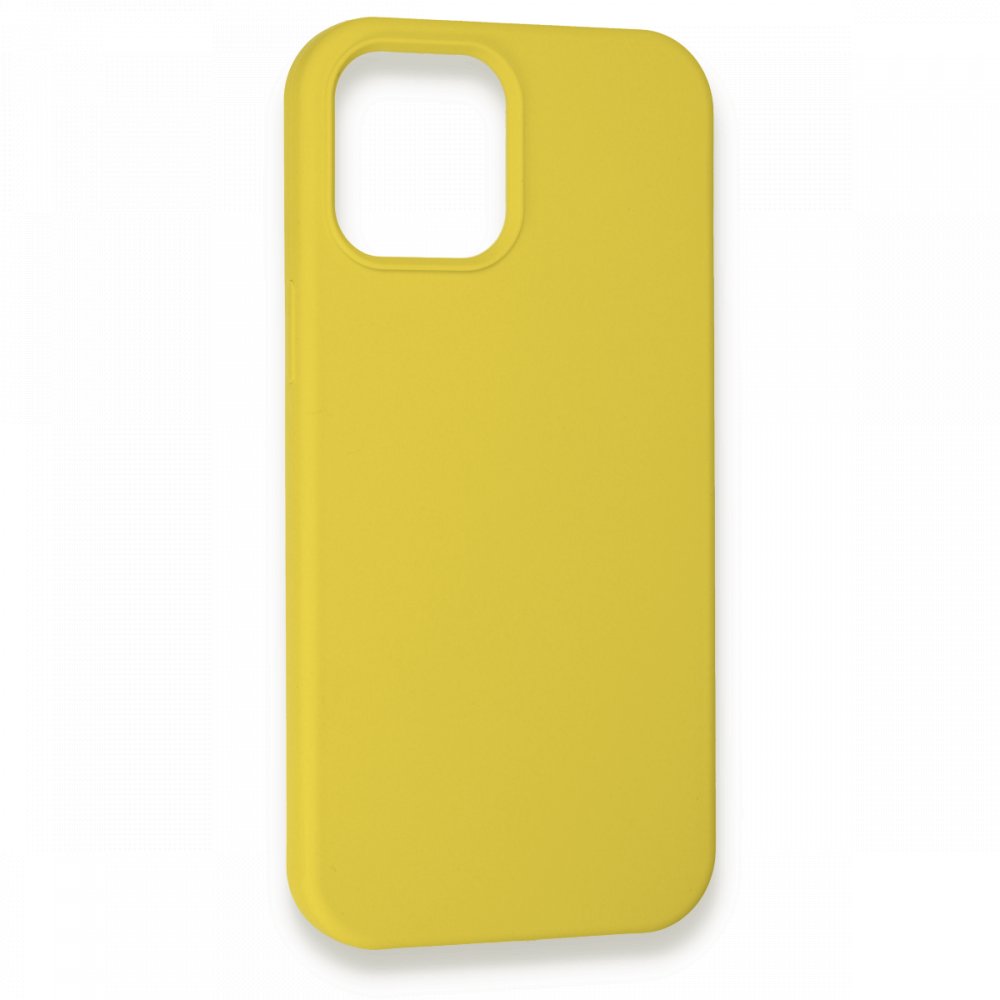  iPhone 12 Pro Kılıf Lansman Legant Silikon - Sarı
