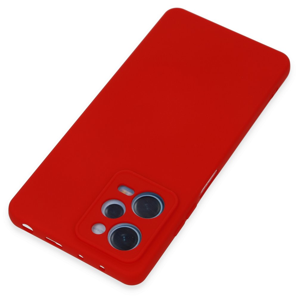 Xiaomi Poco X5 5G Kılıf Nano içi Kadife Silikon - Kırmızı Xiaomi Poco X5 5G Kılıf Nano içi Kadife Silikon - Kırmızı