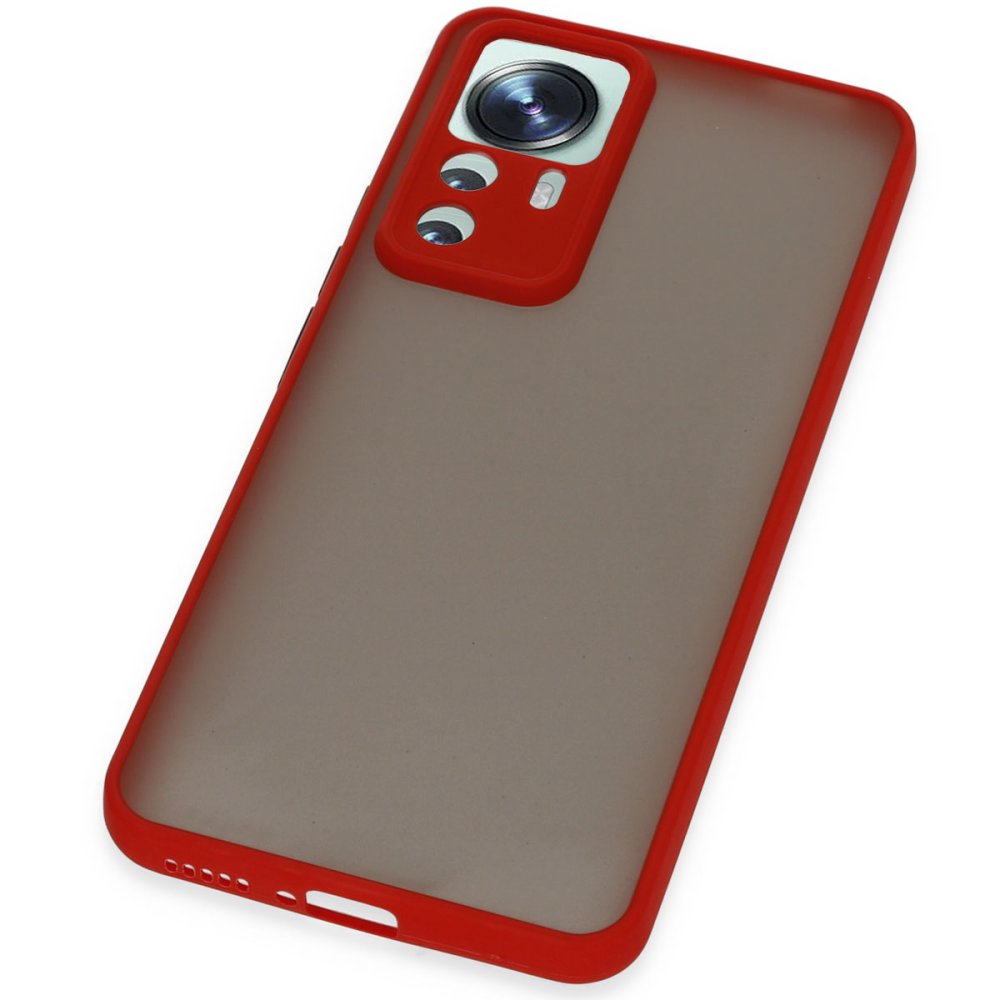 Xiaomi Mi 12T Kılıf Montreal Silikon Kapak - Kırmızı Xiaomi Mi 12T Kılıf Montreal Silikon Kapak - Kırmızı