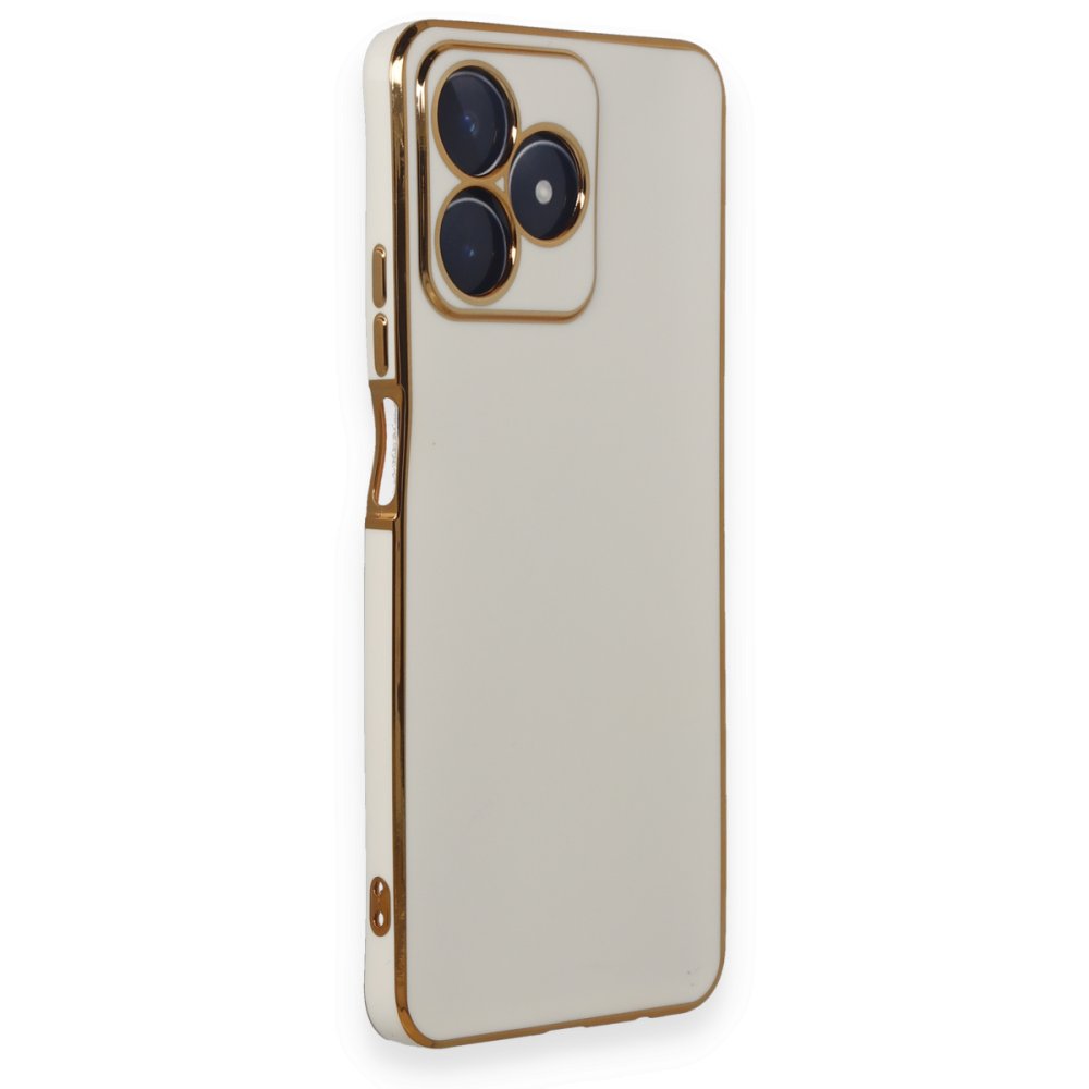 Realme C53 Kılıf Volet Silikon - Beyaz Realme C53 Kılıf Volet Silikon - Beyaz